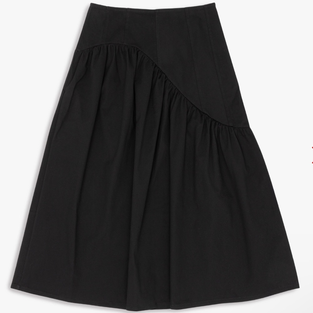 Lisa Says Gah Maeve Midi Skirt Caviar Twill Small